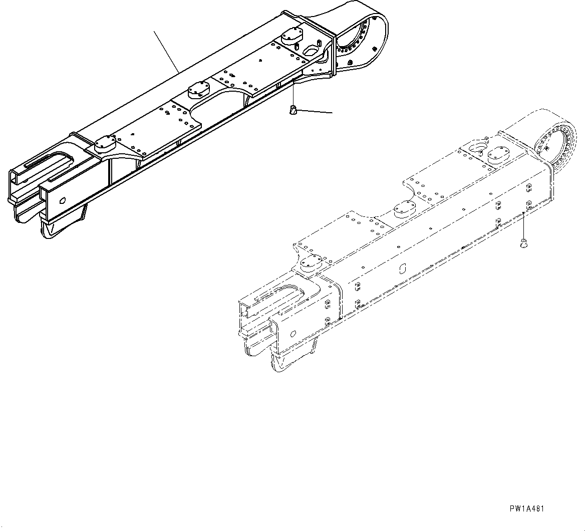 Рама правая 21M-30-12121 KOMATSU