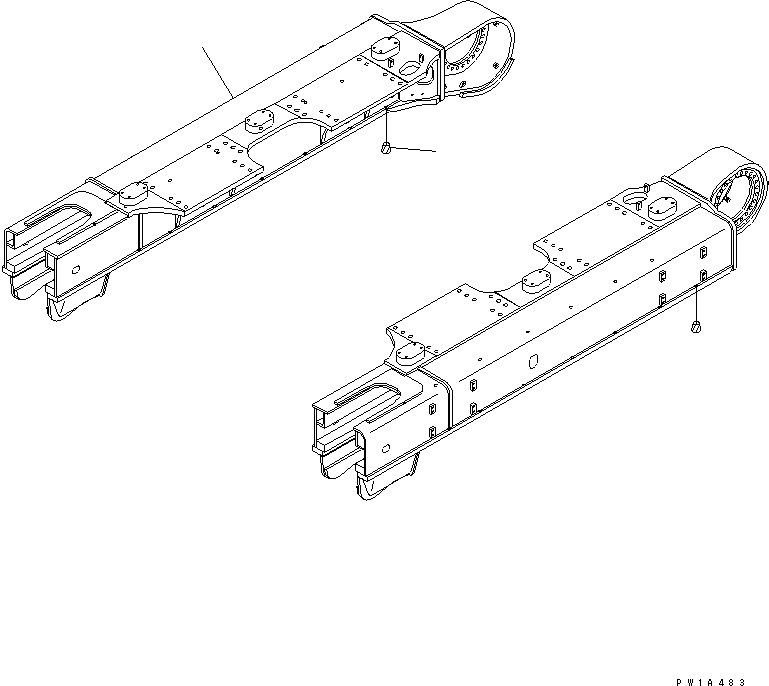 Рама правая 21M-30-12191 KOMATSU
