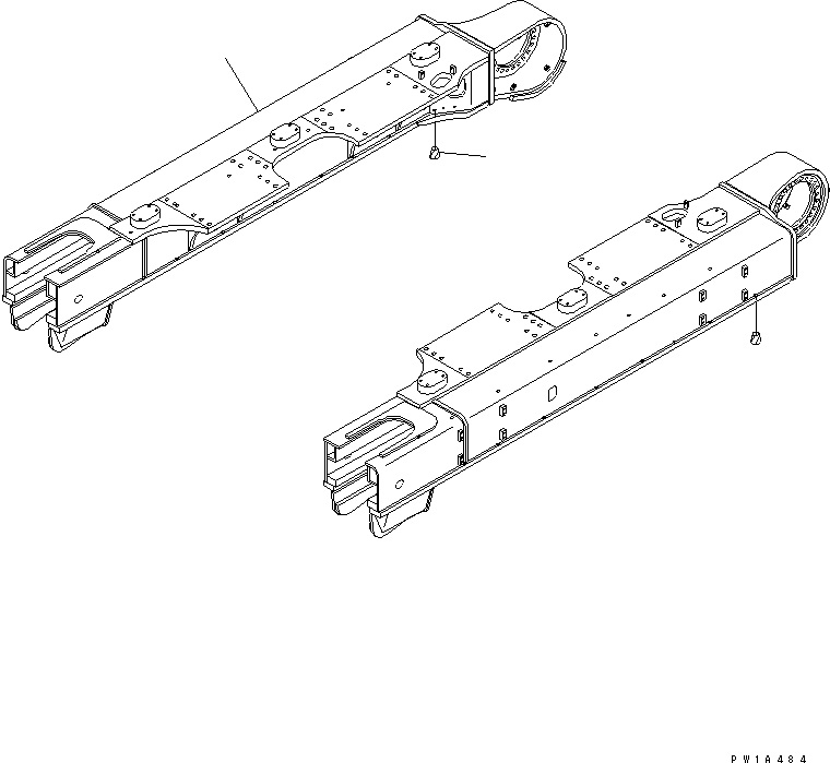 Рама правая 21M-30-12230 KOMATSU