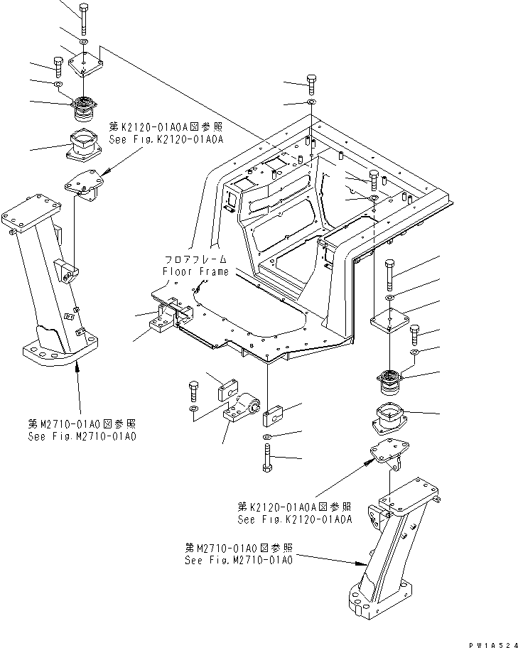 SPACER,L.H. 17A-54-17151 KOMATSU