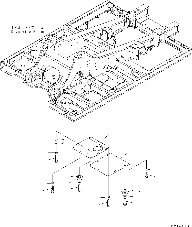 Крышка 21M-54-14760 KOMATSU