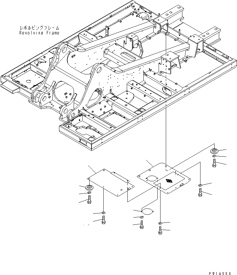 Крышка 21M-54-14780 KOMATSU