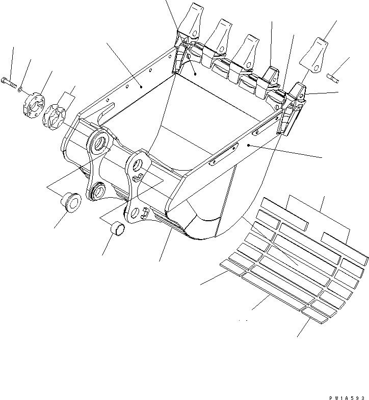 Ковш 21M-939-1450 KOMATSU