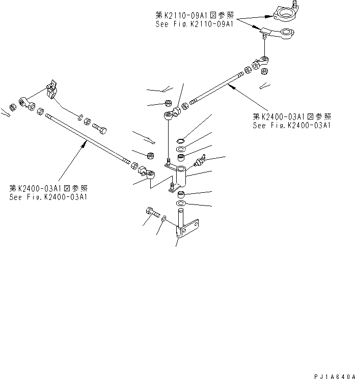 Рычаг 156-43-22130 KOMATSU