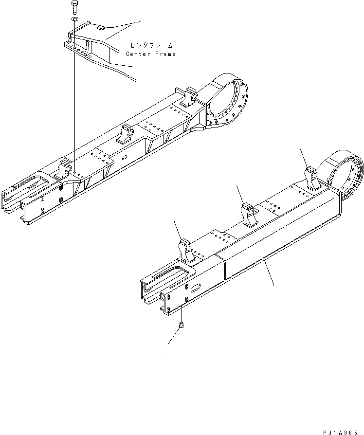 Рама левая 209-30-72115 KOMATSU