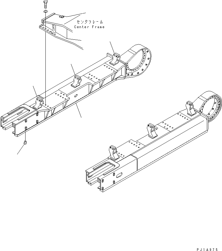 Рама правая 209-30-72123 KOMATSU