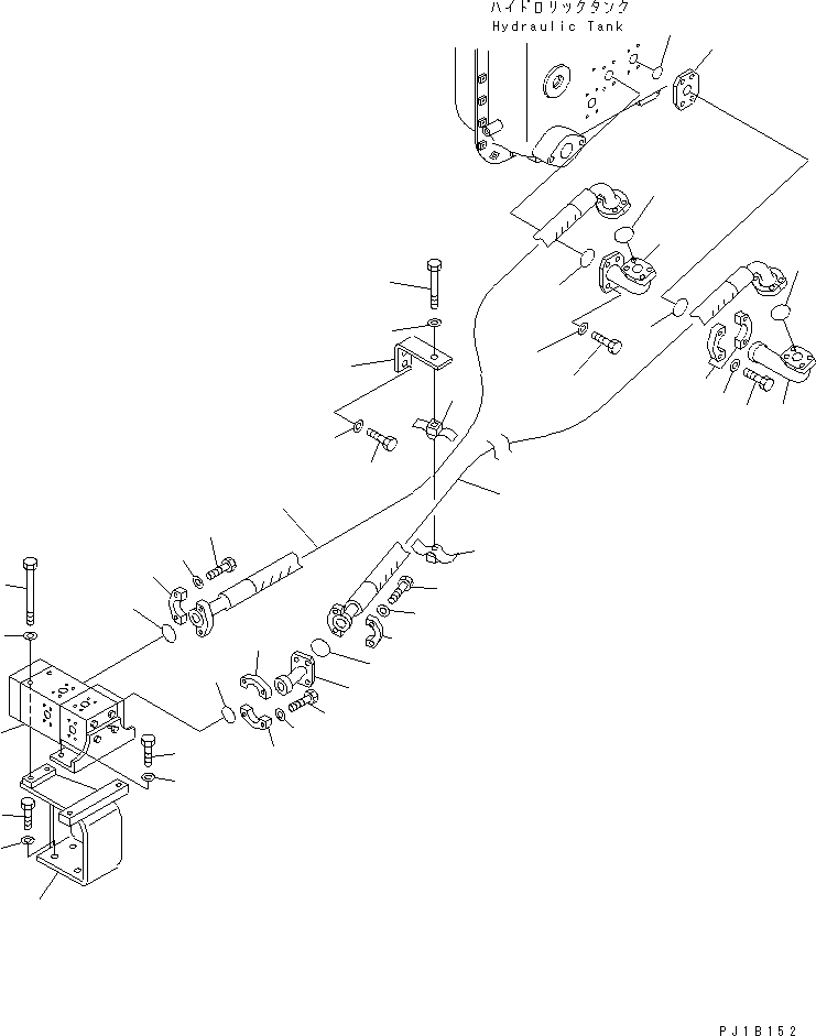 Трубка 176-61-41192 KOMATSU