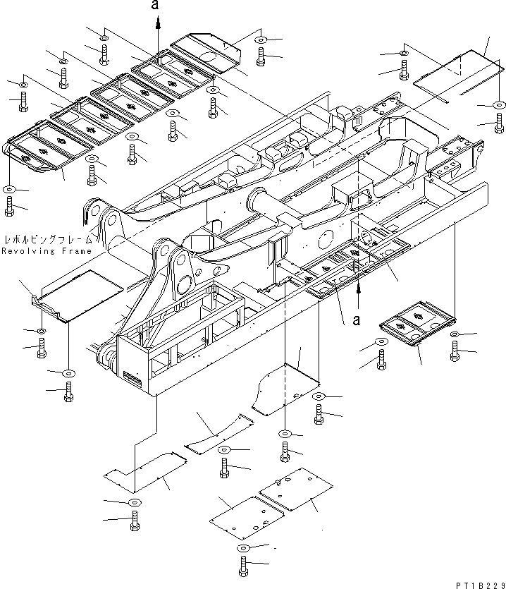 Крышка 21T-54-67780 KOMATSU