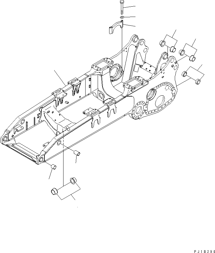 Рама в сборе 195-21-41511 KOMATSU