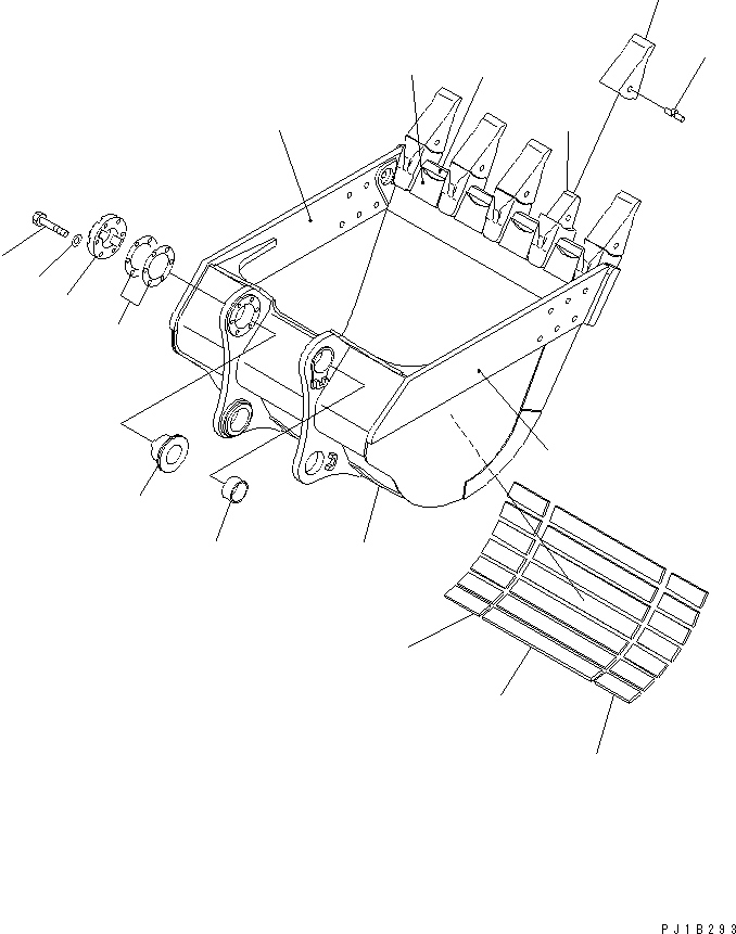 Ковш 21N-70-34210 KOMATSU
