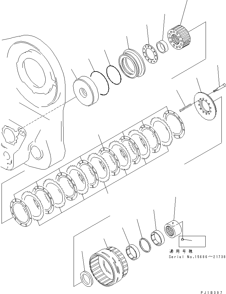 CLUTCH ASS'Y,HIGH 176-76-00282 KOMATSU