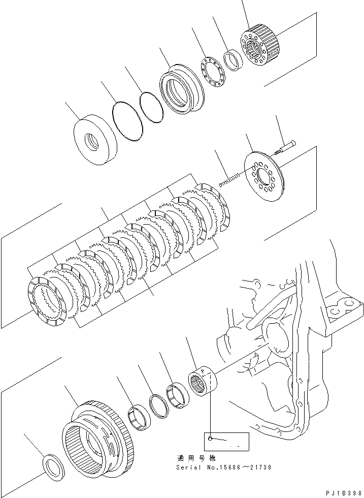 CLUTCH ASS'Y,LOW 176-76-00292 KOMATSU