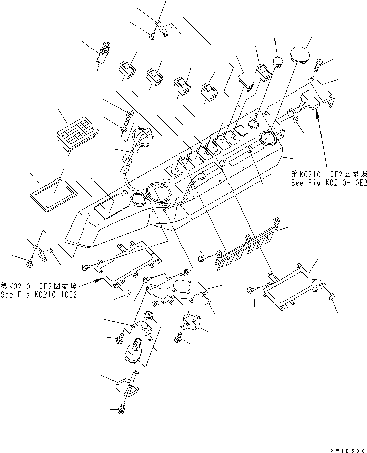 Выключатель в сборе 209-06-71530 KOMATSU