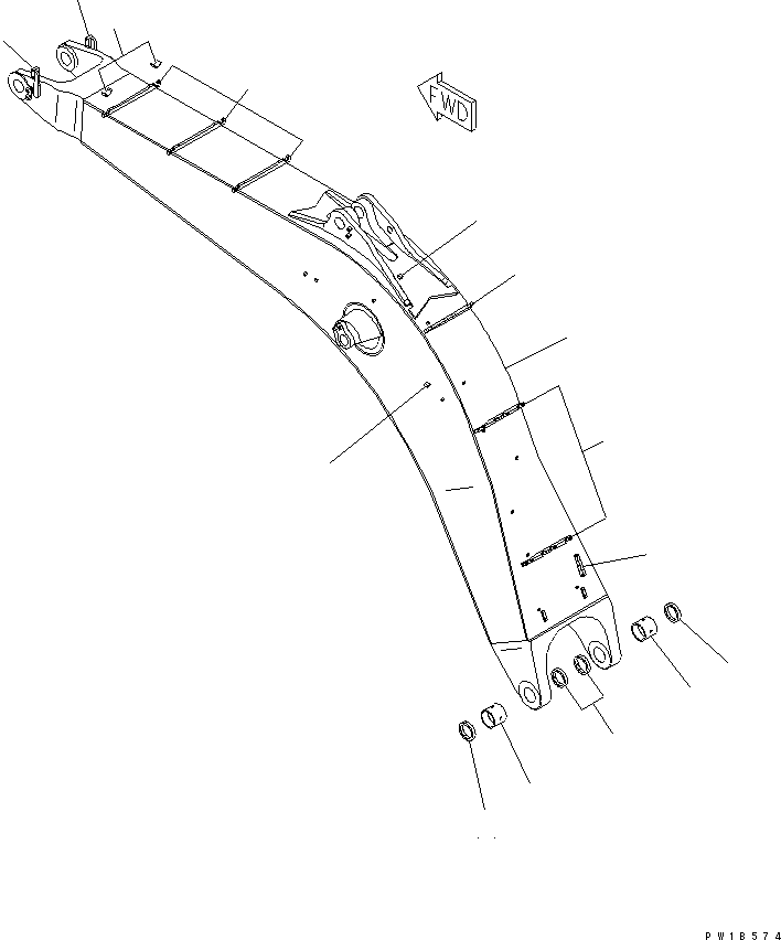 Стрела 209-70-71561 KOMATSU