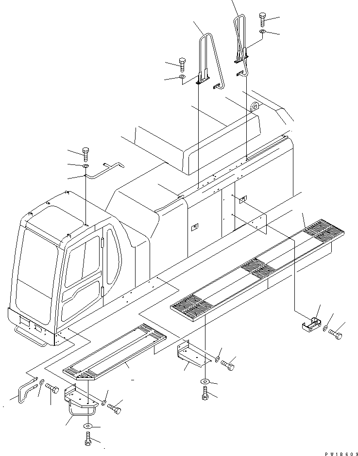 Подножка 209-54-77670 KOMATSU
