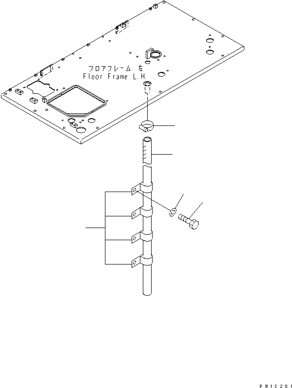 Шланг 21T-54-69740 KOMATSU