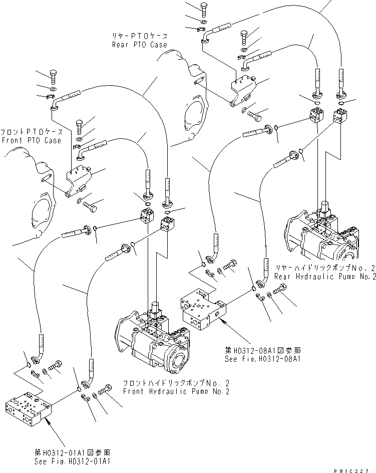Шланг 21T-62-68950 KOMATSU