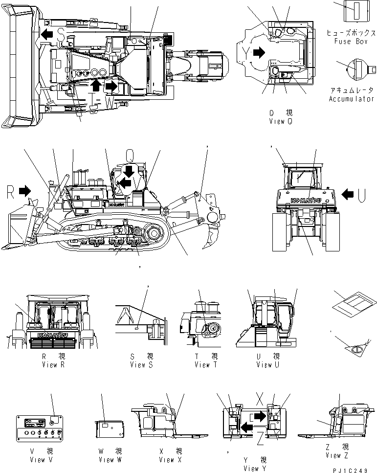 TABLE 198-98-51810 KOMATSU