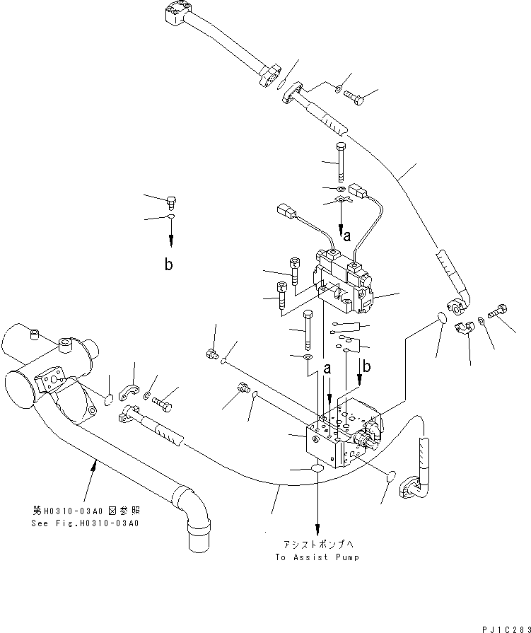 Клапан в сборе 198-61-52280 KOMATSU