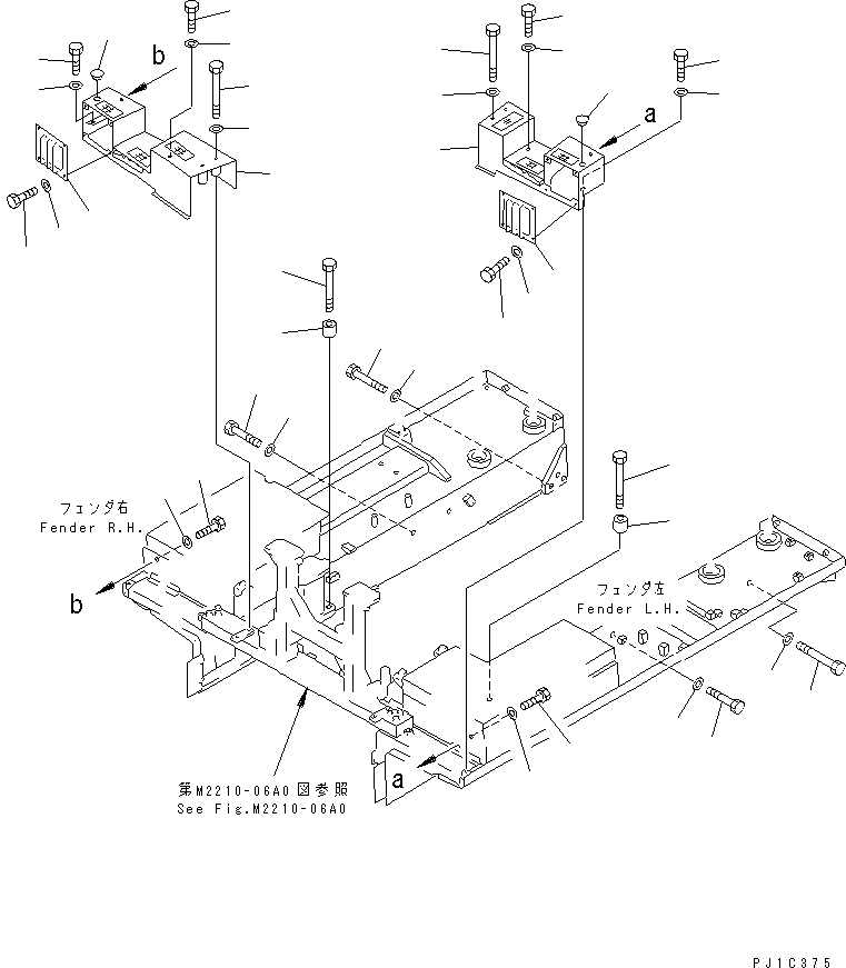 Крышка правая 17M-54-25261 KOMATSU