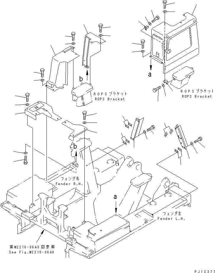 Крышка левая 17M-54-25271 KOMATSU
