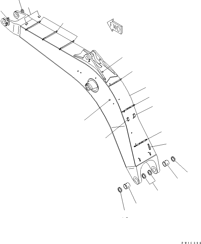 Стрела 209-70-71571 KOMATSU