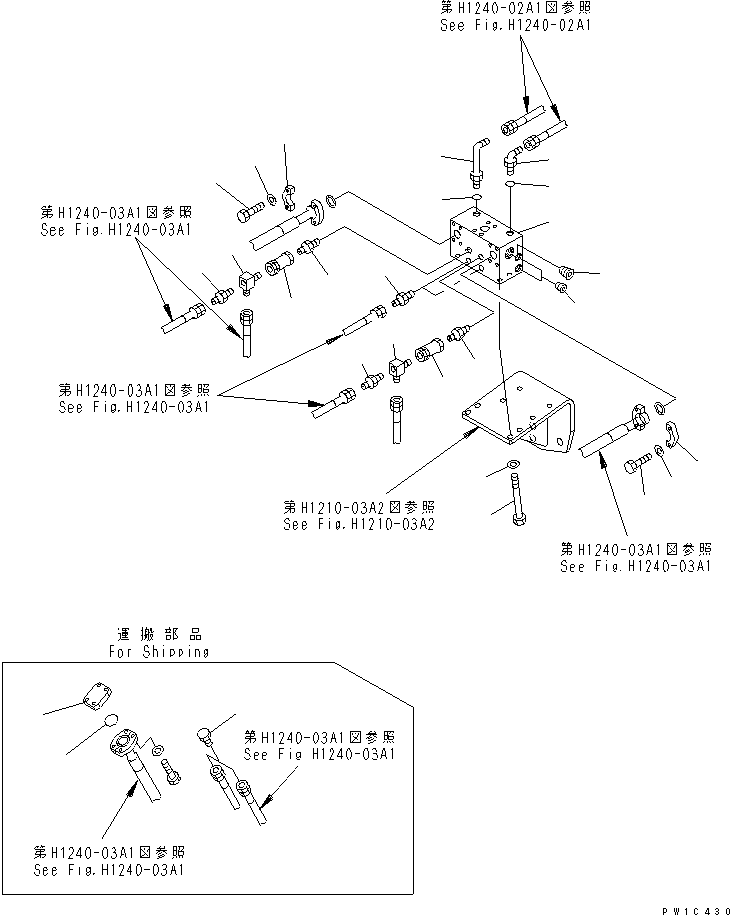 Угольник 20T-62-61411 KOMATSU