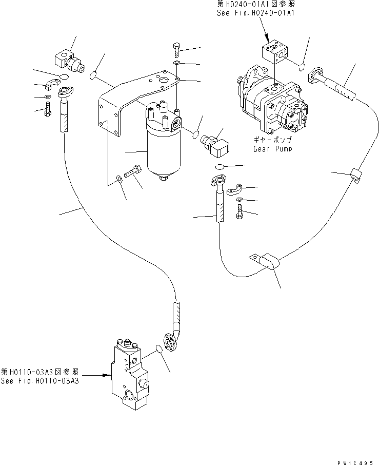Фланец 209-64-13110 KOMATSU