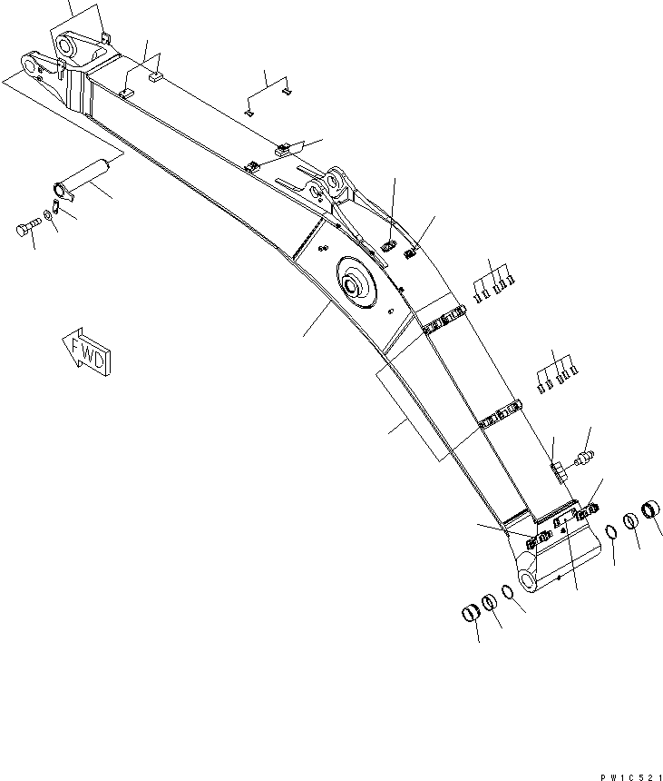 Стрела в сборе 207-70-00251 KOMATSU