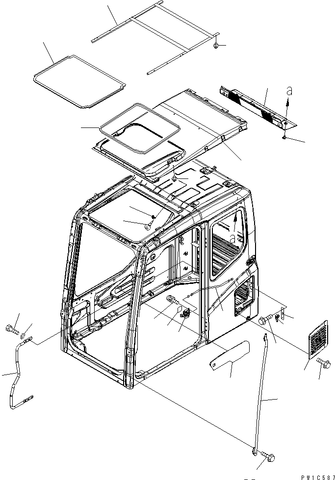 COVER,ROOF 20Y-54-53222 KOMATSU