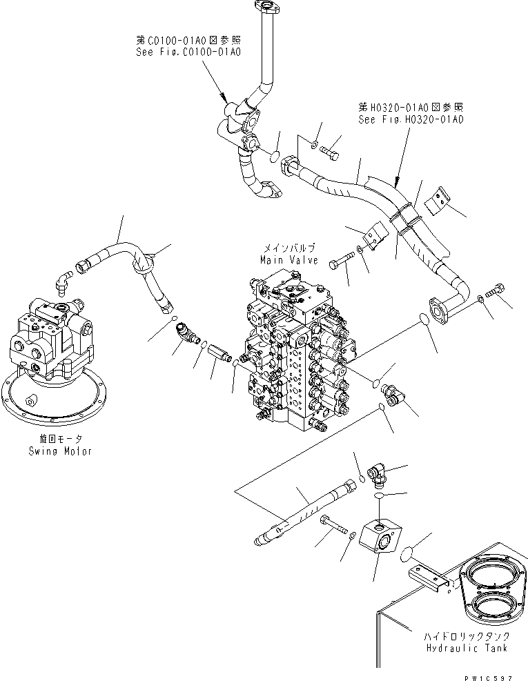 HOSE, 950MM \0\207-62-72510 KOMATSU