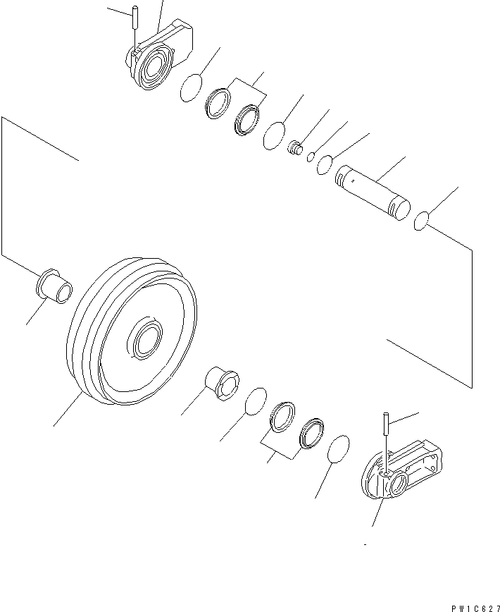 Направляющее колесо в сборе 207-30-00283 KOMATSU
