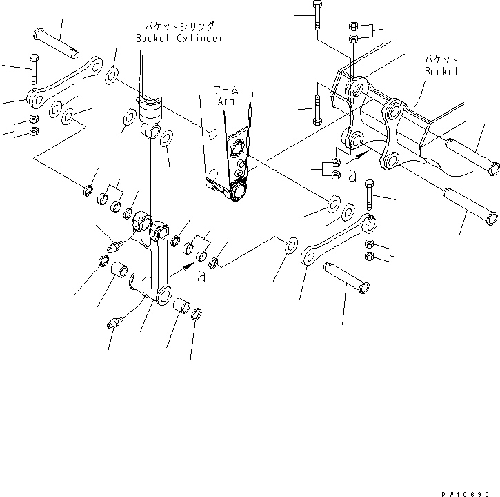 Палец 206-70-53142 KOMATSU