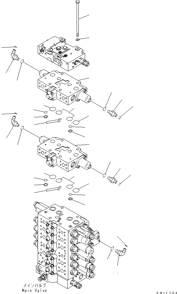 BODY SUB ASS'Y,(SEE FIG. H0120-80A0) KIT (723-41-00502) KOMATSU