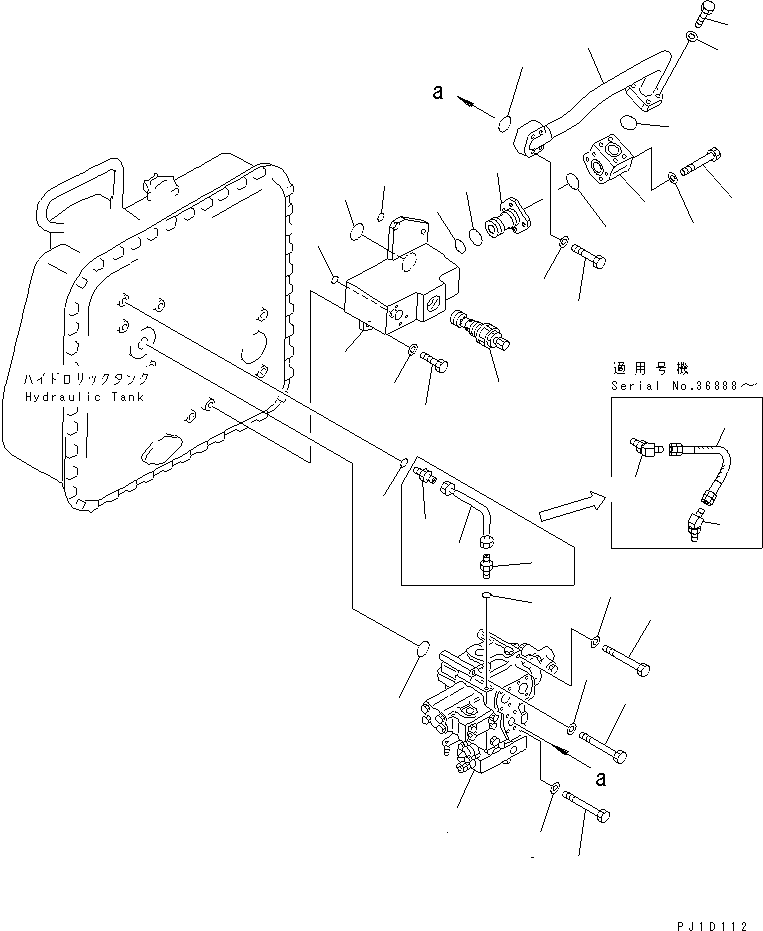 VALVE GROUP,SUB (\8\154-60-X1201) KOMATSU