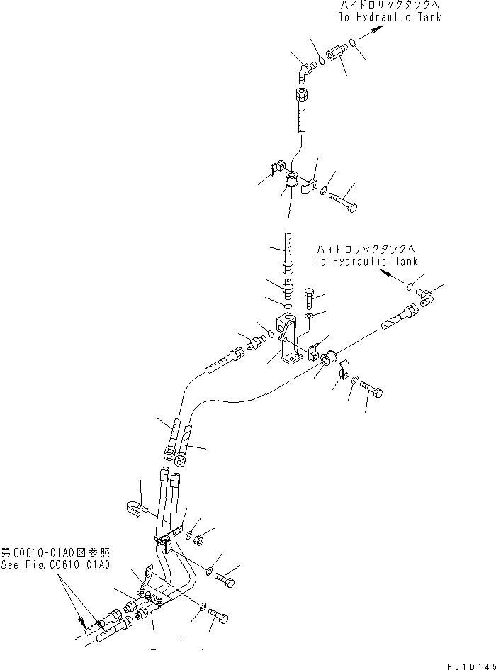 Шланг 07103-20506 KOMATSU