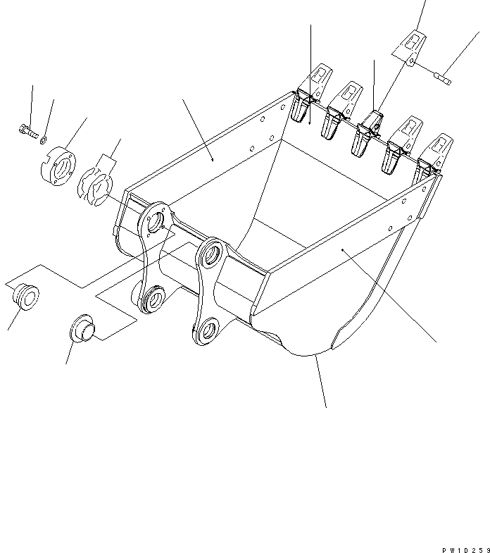 Ковш 206-920-7210 KOMATSU