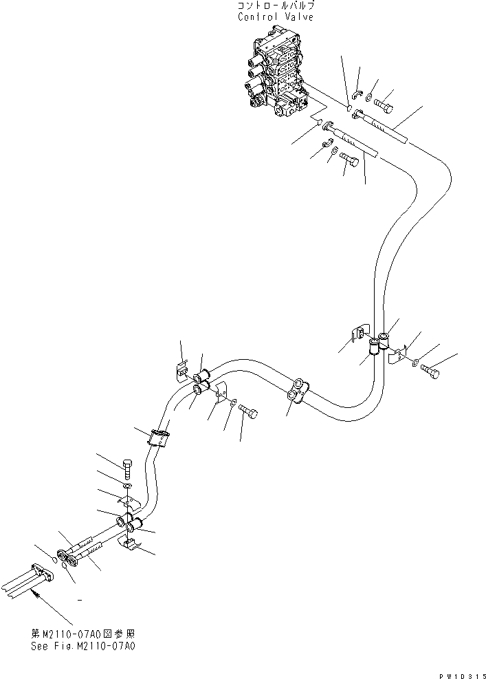 Шланг 07127-11044 KOMATSU
