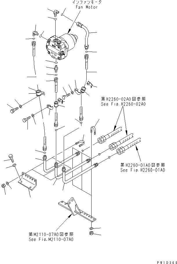 Трубка 17M-03-46181 KOMATSU