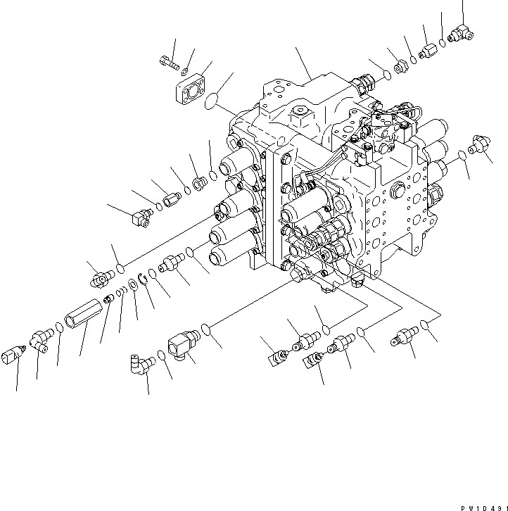 Управляющий клапан (709-99-14800) KOMATSU