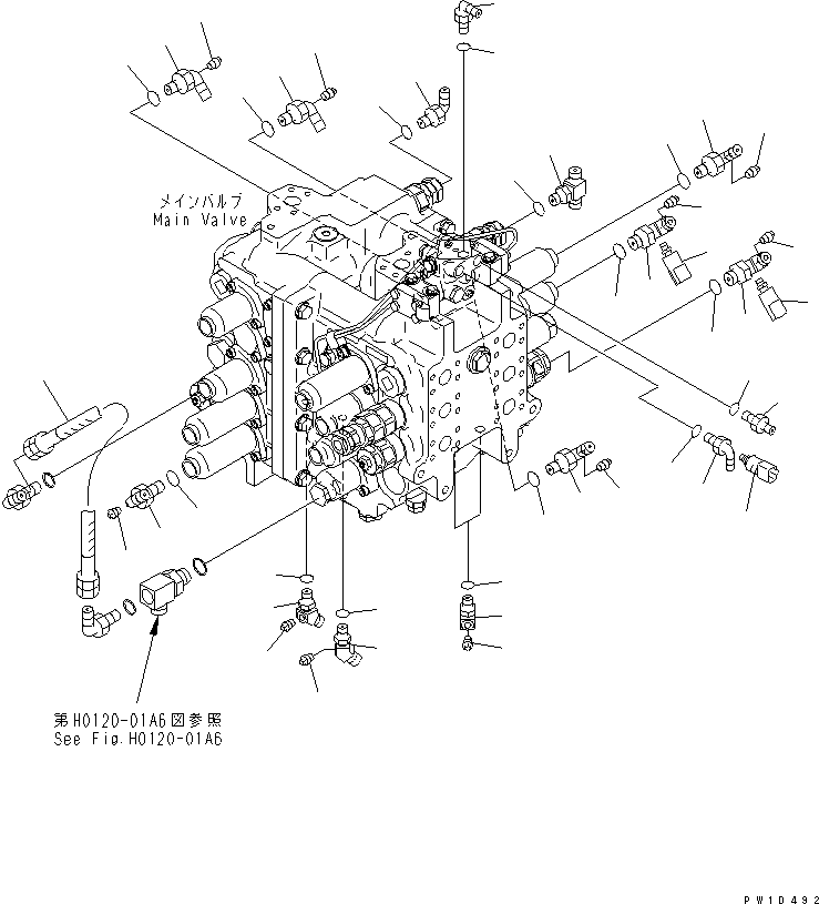 Шланг 07621-10303 KOMATSU