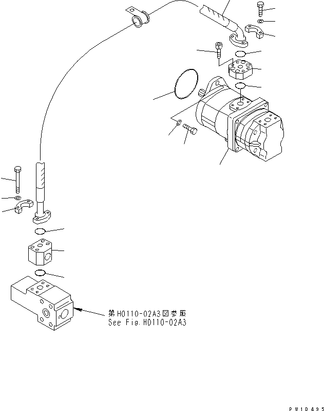 Шланг 07297-10612 KOMATSU