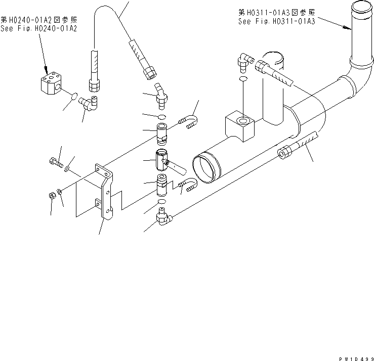 Шланг 07102-30605 KOMATSU