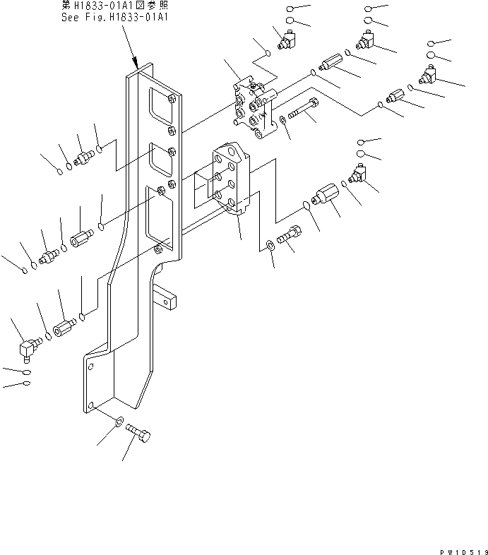 Челночный клапан (702-19-34000) KOMATSU