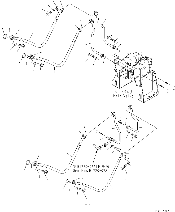 Шланг 07083-11220 KOMATSU