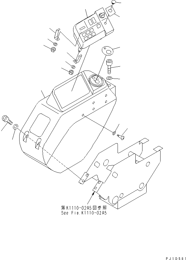 монитор (7834-75-2002) KOMATSU
