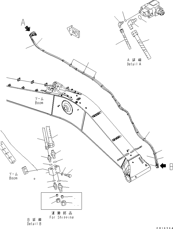 Шланг в сборе 21M-62-15950 KOMATSU