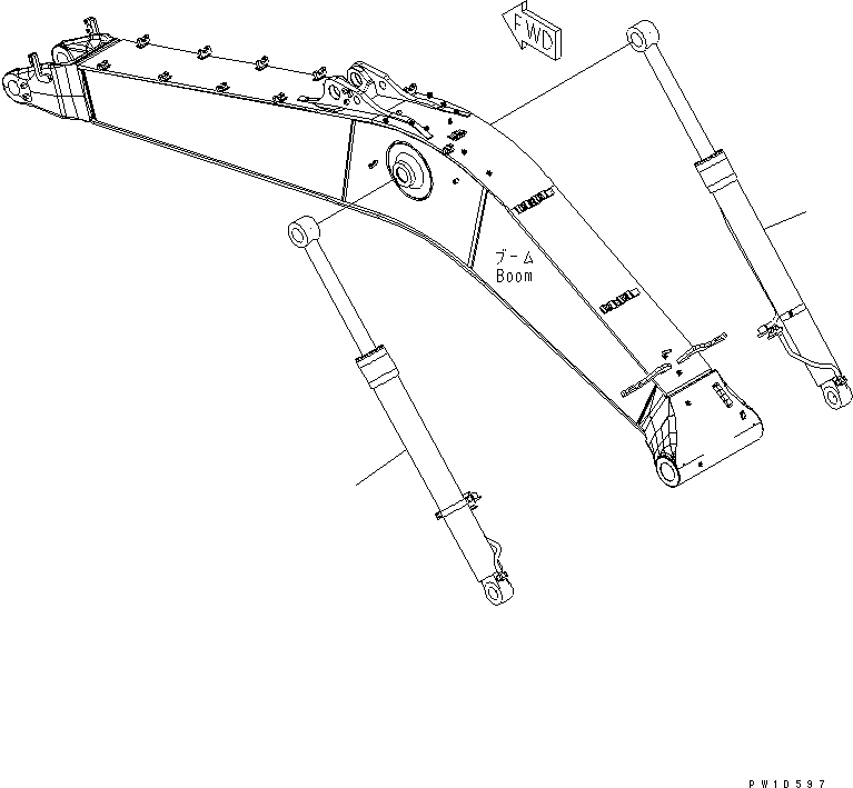 CYLINDER GROUP,L.H. (FINAL COATING) (\8\707-01-XY540) KOMATSU