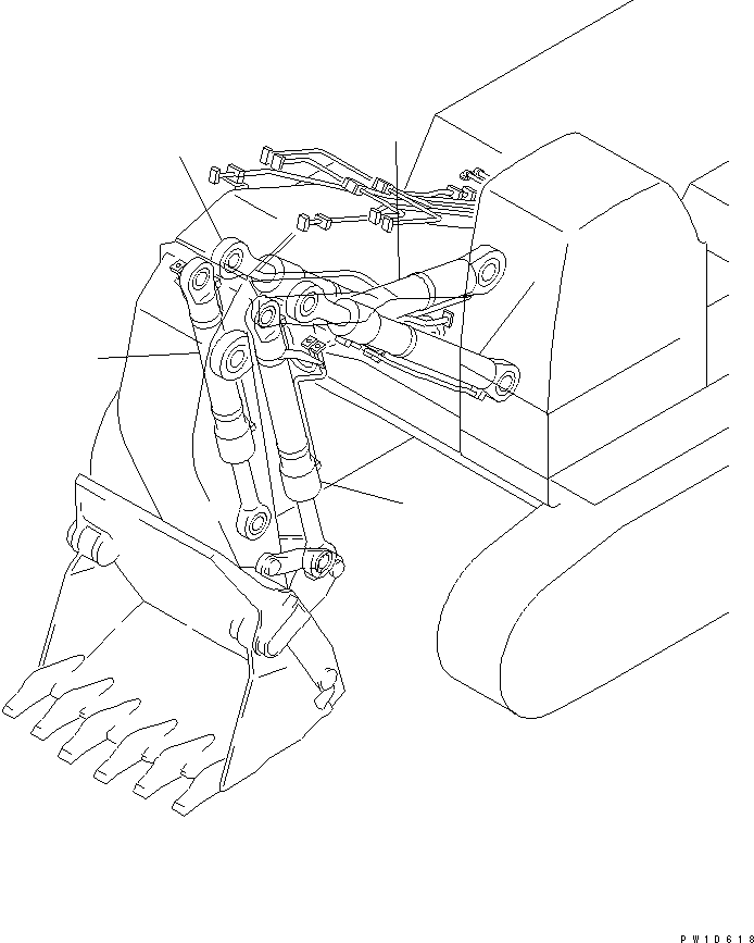 CYLINDER GROUP,R.H. (FINAL COATING) (\8\707-01-XY910) KOMATSU