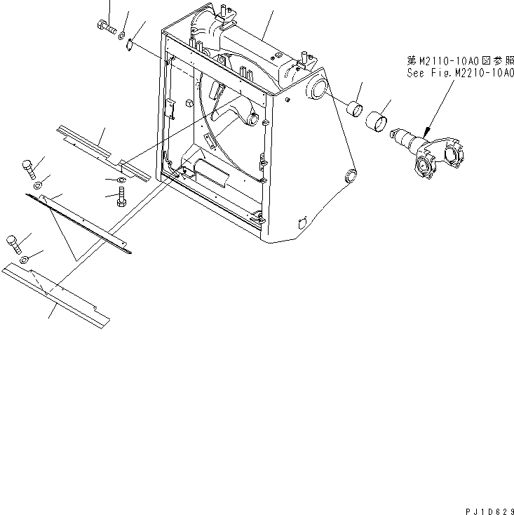 Ограждение 195-54-65112 KOMATSU